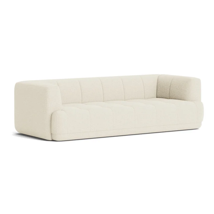 Quilton 3-Sitzer Sofa, Flamiber cream von HAY