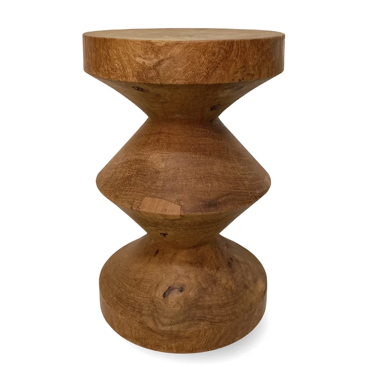 Zig Zag Hocker, cognac von Bloomingville