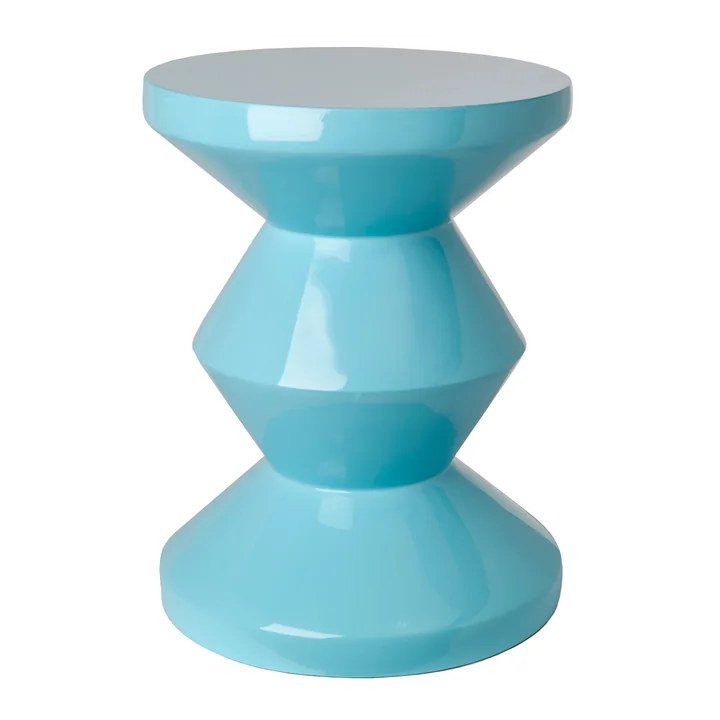 Zig Zag Hocker, hellblau von Bloomingville