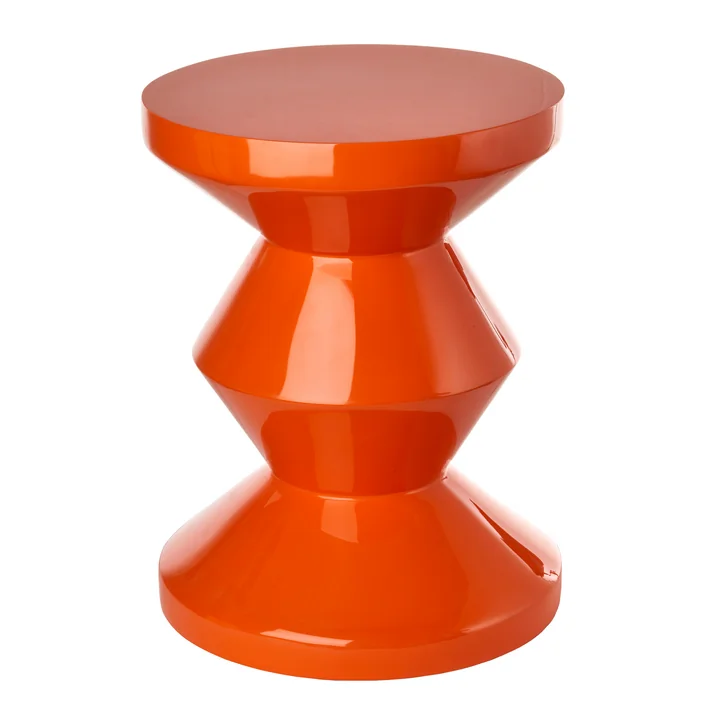 Zig Zag Hocker, orange von Pols Potten