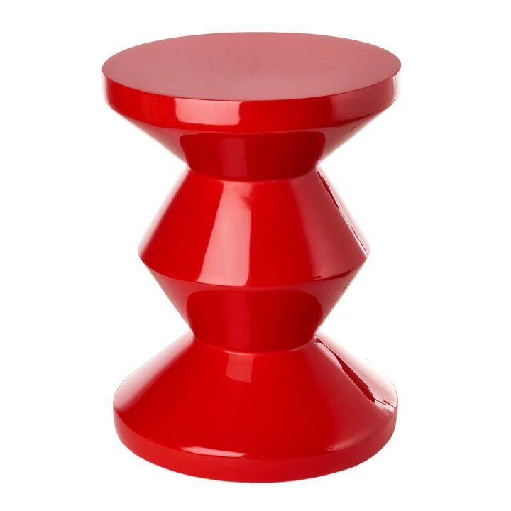 Zig Zag Hocker, rot von Pols Potten