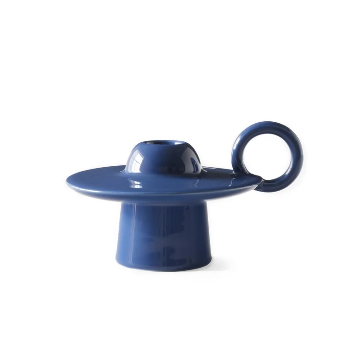 Momento JH39 Kerzenhalter, azure von &Tradition