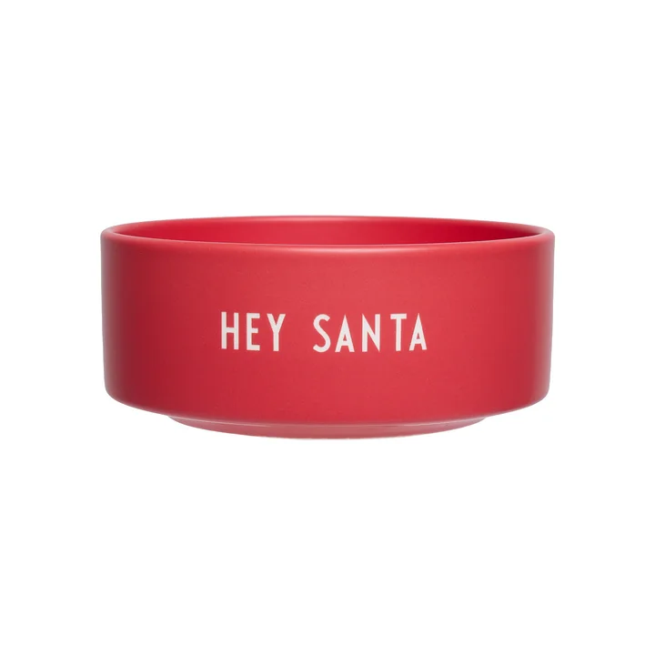 Snack Schale, Hey Santa / faded rose von Design Letters