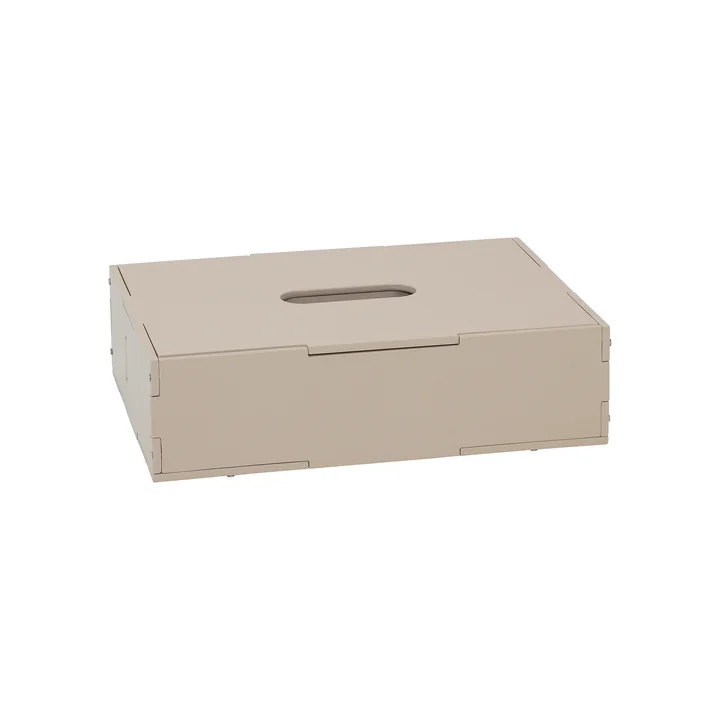 Nofred - Aufbewahrungsbox mit Deckel, 33,5 x 9 x 24 cm, beige