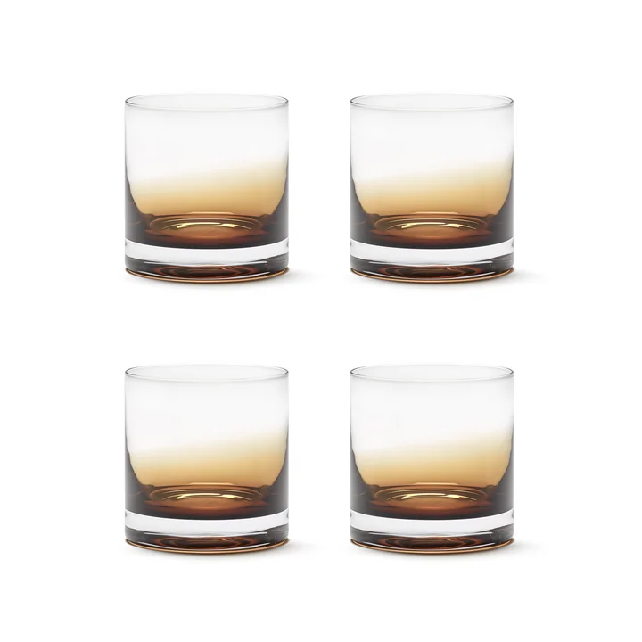 Zuma Whiskyglas by Kelly Wearstler, amber (4er-Set) von Serax