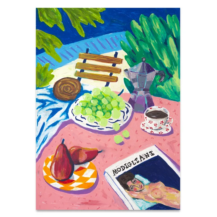 Modigliani in the Garden Poster von Paper Collective