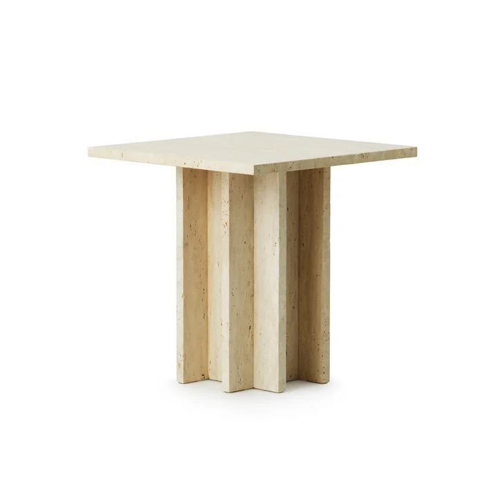 Edge Couchtisch, small, travertine von Normann Copenhagen 