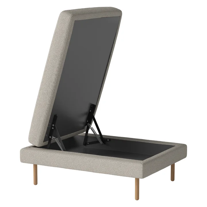 Scandinavia Pouf 100 x 70 cm mit Aufbewahrung, Eiche geölt / Paza sand von Bolia