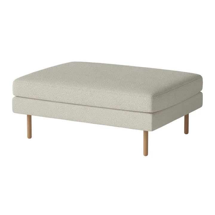 Scandinavia Pouf 100 x 70 cm, Eiche geölt / Paza beige von Bolia