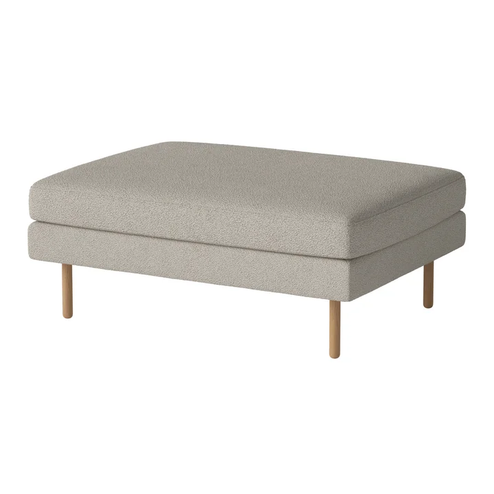 Scandinavia Pouf 100 x 70 cm, Eiche geölt / Paza sand von Bolia