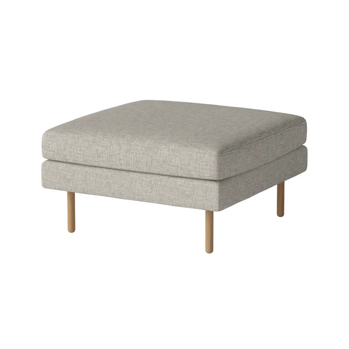 Scandinavia Pouf 70 x 70 cm, Eiche geölt / Nantes sand von Bolia