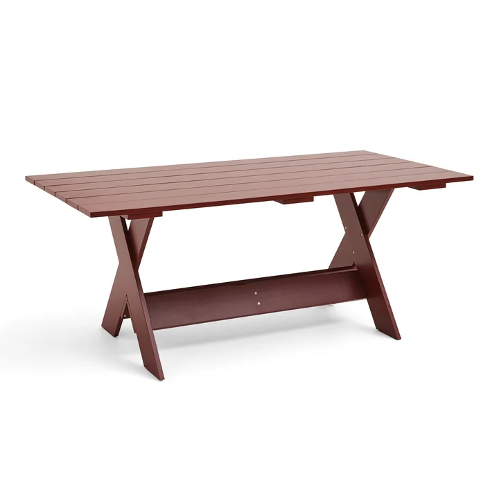 Crate Dining Table, L 180 cm, iron red von HAY