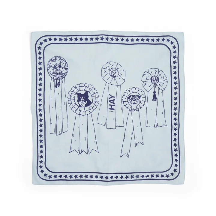 Dogs Hundetuch 55 x 55 cm, hellblau von HAY