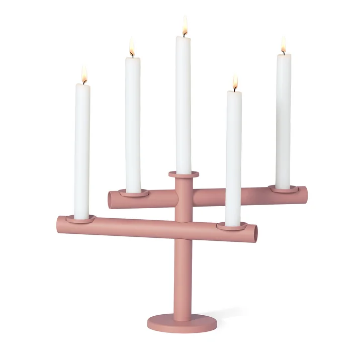 Frederik Roijé - Light my Fire, Kerzenständer, rose