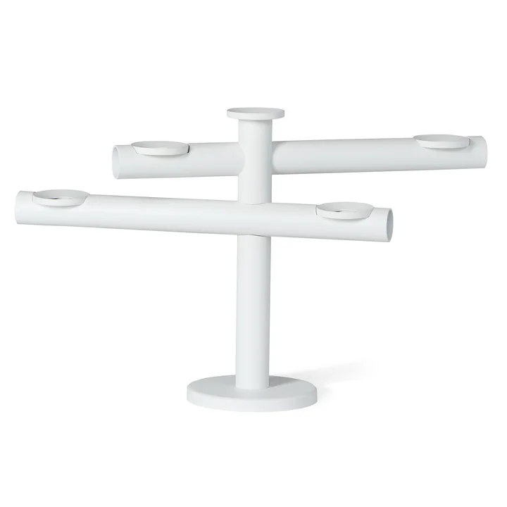 Frederik Roijé - Light my Fire, Kerzenständer, weiß