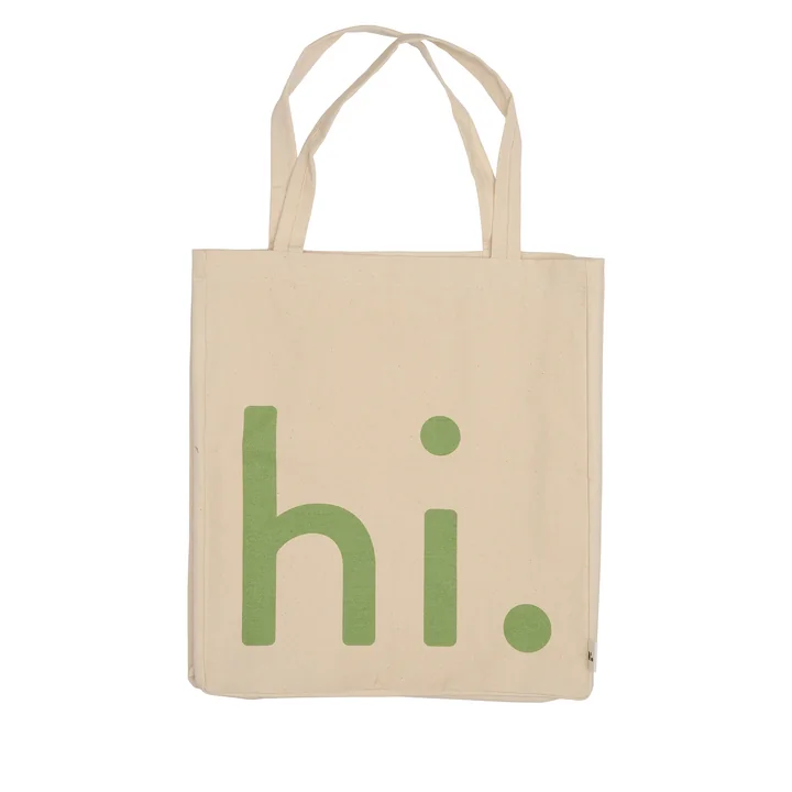AJ Favourite Tragetasche, hi. / natur / green von Design Letters