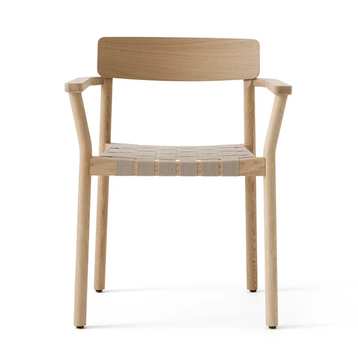 Betty TK9 Armlehnstuhl, Eiche natur / Gewebe natur von &Tradition