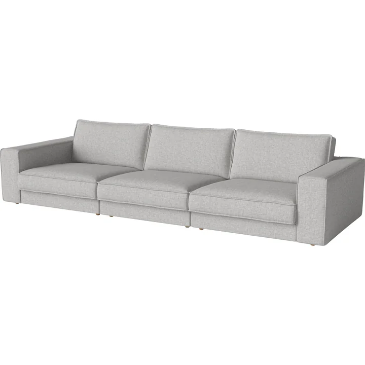 Bolia - Noora Modulsofa 3-Sitzer 350 x 127 cm, Nantes hellgrau