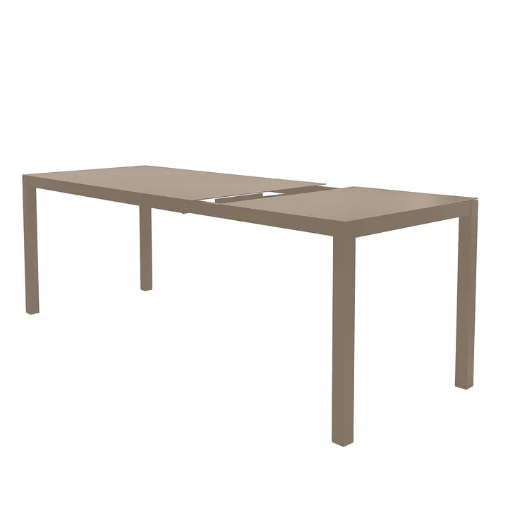 Fiam - Aria Tisch ausziehbar, 140 / 200 x 80 cm, taupe
