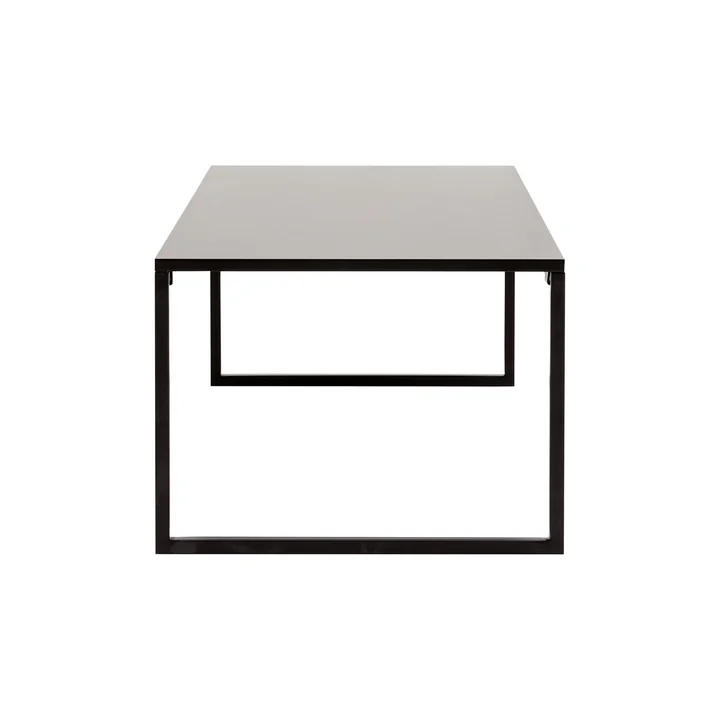 Mirror Couchtisch small schwarz lackiert Seite highlegs von Softline