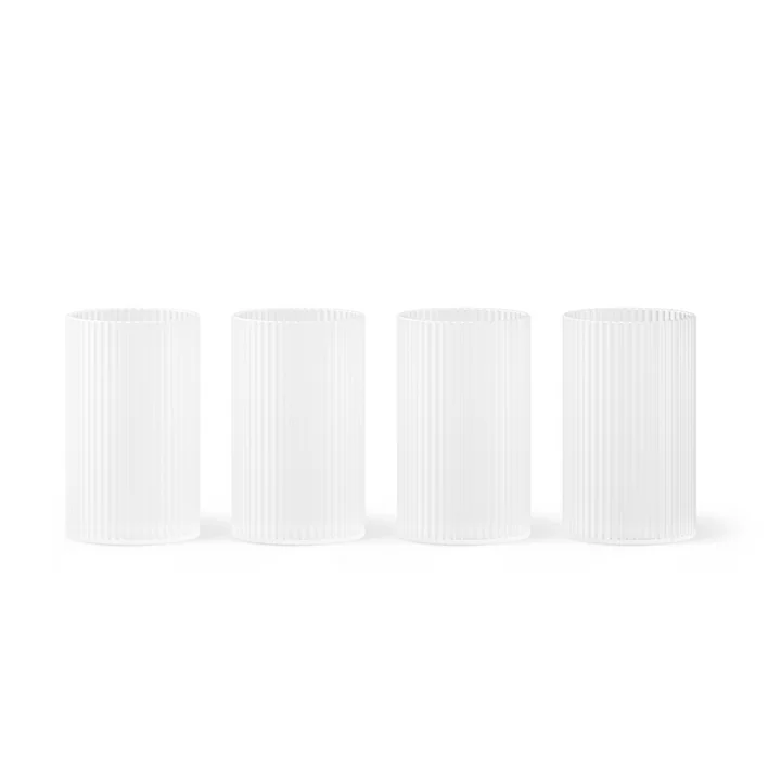 Ripple Verrines, frosted (4er-Set) von Ferm Living