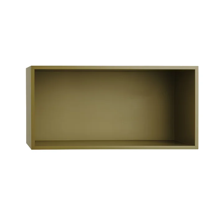 Muuto - Mini Stacked System Regalmodul, large / braungrün