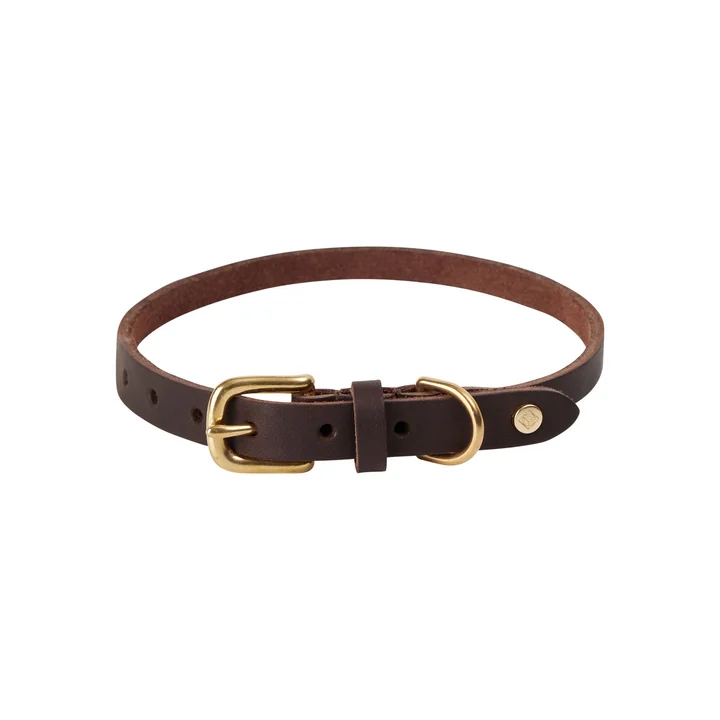 OYOY ZOO - Robin Hundehalsband, medium, choko