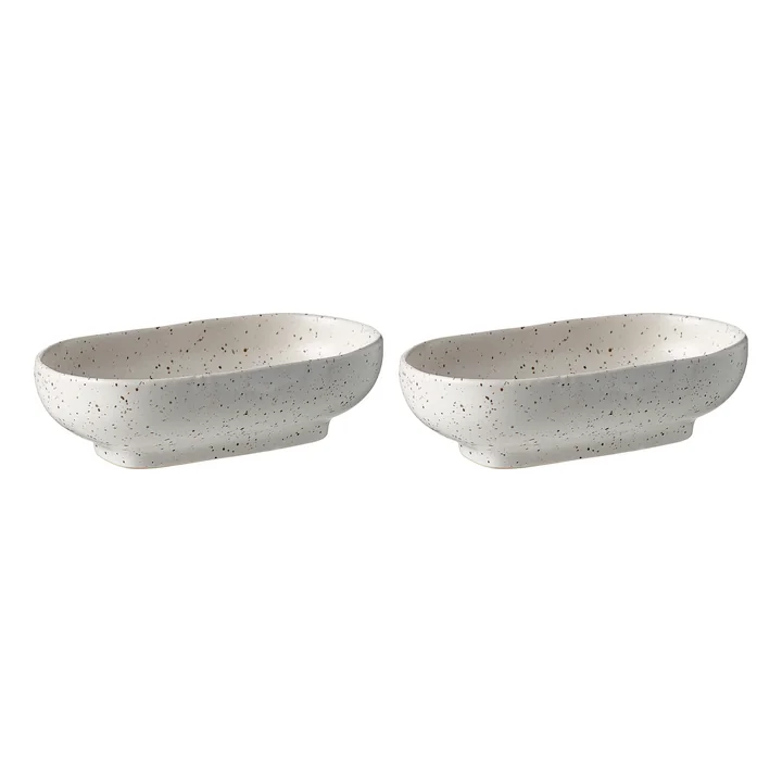 Forma Bowl, 14 x 8 cm (Oval), weiß (2er-Set) von Bolia