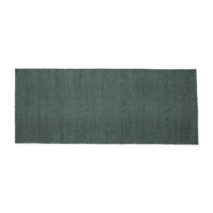 Moiré Wollteppich 80 x 200 cm, emerald green von HAY