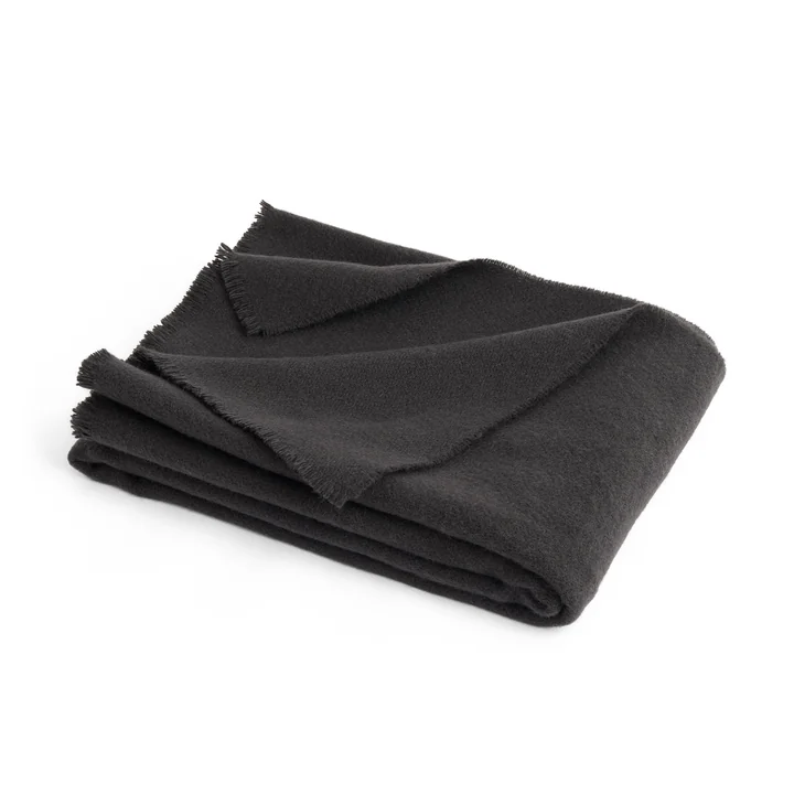 Mono Wolldecke, 130 x 180 cm, charcoal von HAY