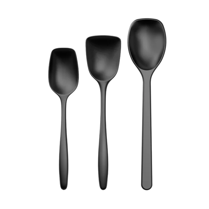 Classic Rührlöffel-Set, carbon schwarz (3er-Set) von Rosti