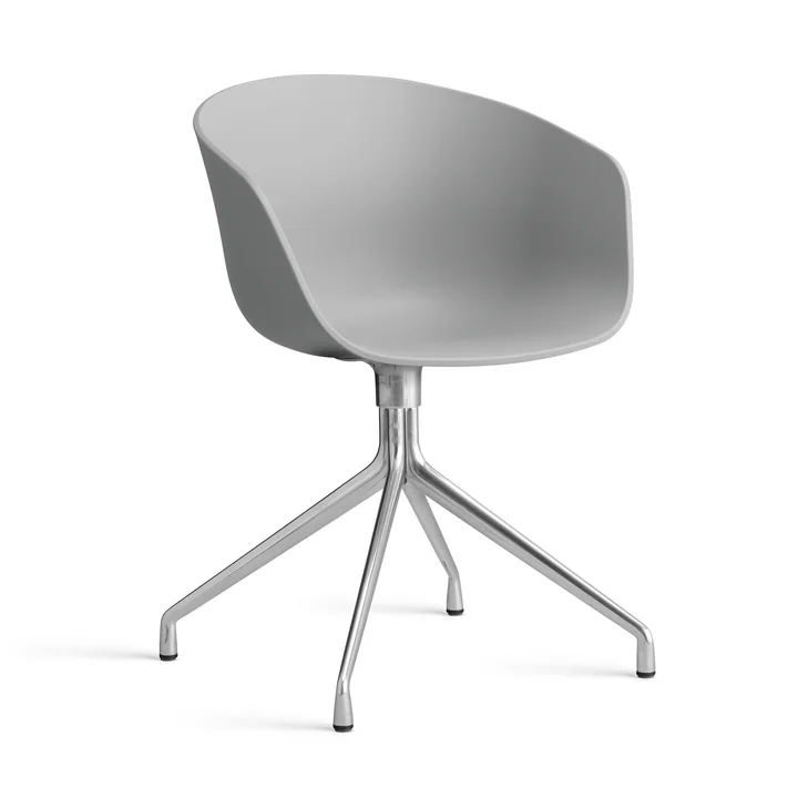 HAY - About A Chair AAC 20, Aluminium poliert / concrete grey 2.0 