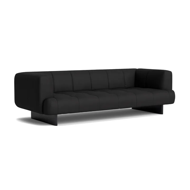 HAY - Quilton Lift 3-Sitzer Sofa, Eiche schwarz / Sense black