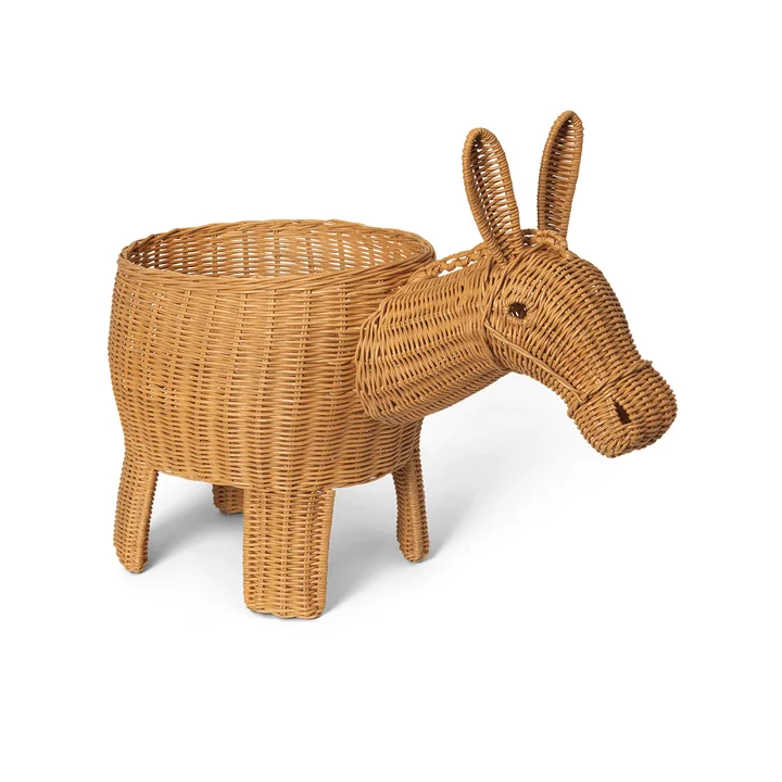 Ferm Living - Donkey Aufbewahrung geflochten, rattan
