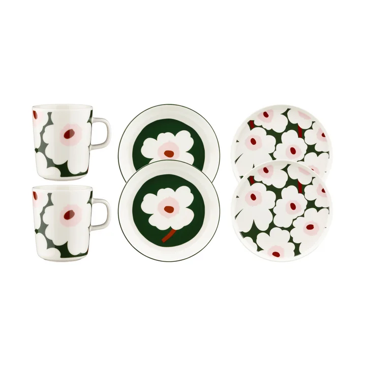 Marimekko - Oiva Unikko Dinner-Set, mehrfarbig (6-tlg) 