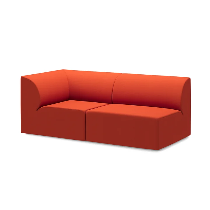 OUT Objekte unserer Tage - Weber 01 2.5-Sitzer Sofa, reinorange (Vidar 4 0542 by Kvadrat)
