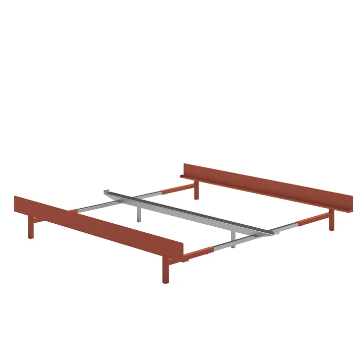 Moebe - Bett, 90 - 180 cm, terrakotta