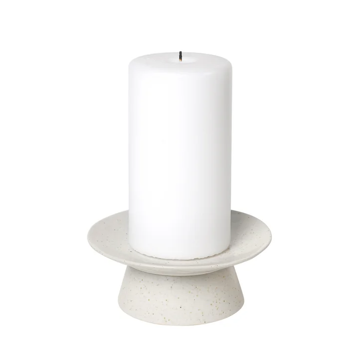 Broste Copenhagen - Nordic Vanilla Tortenplatte, Ø 14,5 x 6 cm, weiß