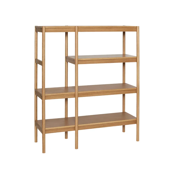 Hübsch Interior - Seize Standregal 120 x 42 x 140 cm, Eiche