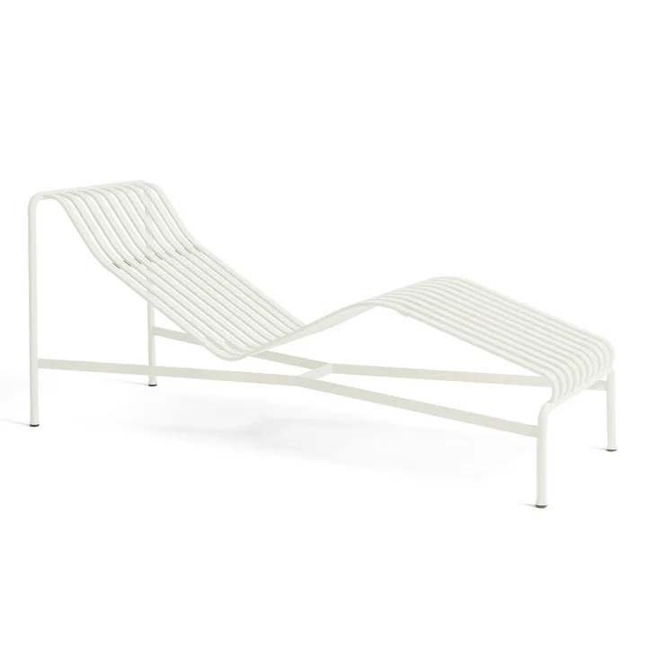 HAY - Palissade Chaise Longue Liegestuhl, cremeweiß