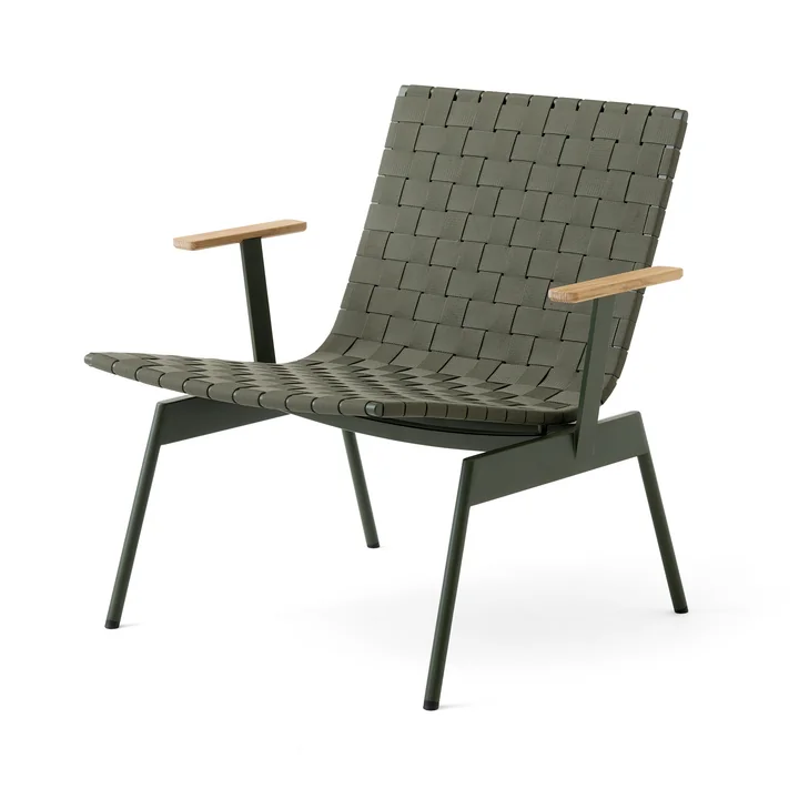 &Tradition - Ville AV45 Outdoor Lounge Chair mit Armlehnen, bronze green