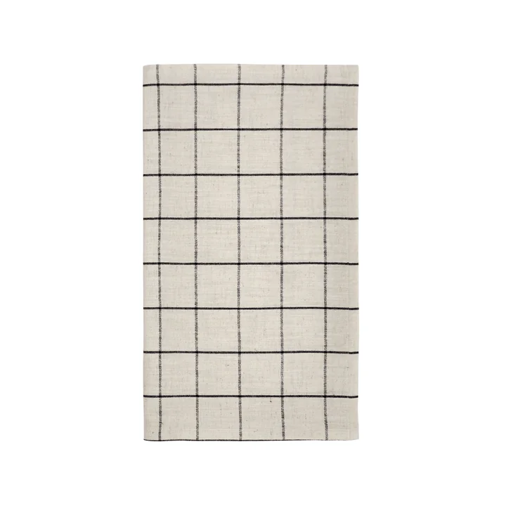 House Doctor - Join Tischläufer, L 140 cm, schwarz / off-white