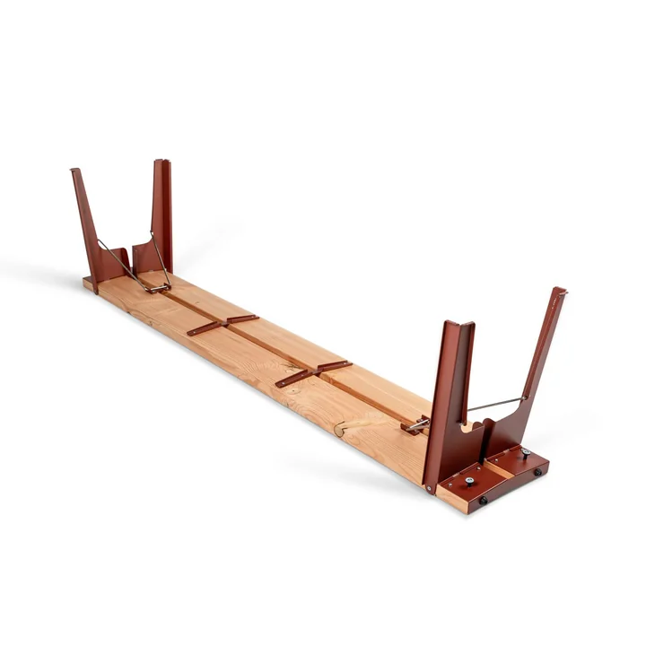 Weltevree - Salut Outdoor Bank 190 x 30 cm, oxidrot