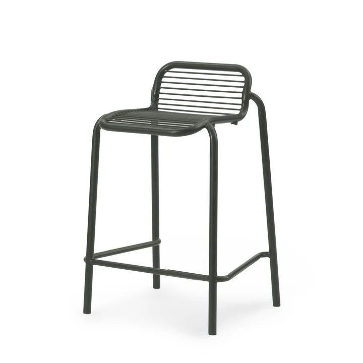 Normann Copenhagen - Vig Barstuhl, H 65 cm, dunkelgrün