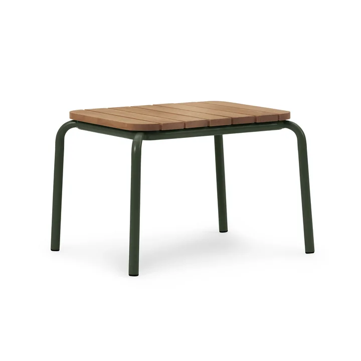 Normann Copenhagen - Vig Beistelltisch, 55 x 45 cm, dunkelgrün / robinie