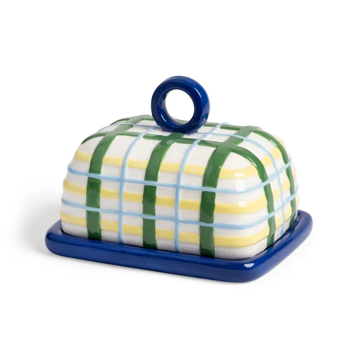 &klevering - Plaid Butterdose, blau