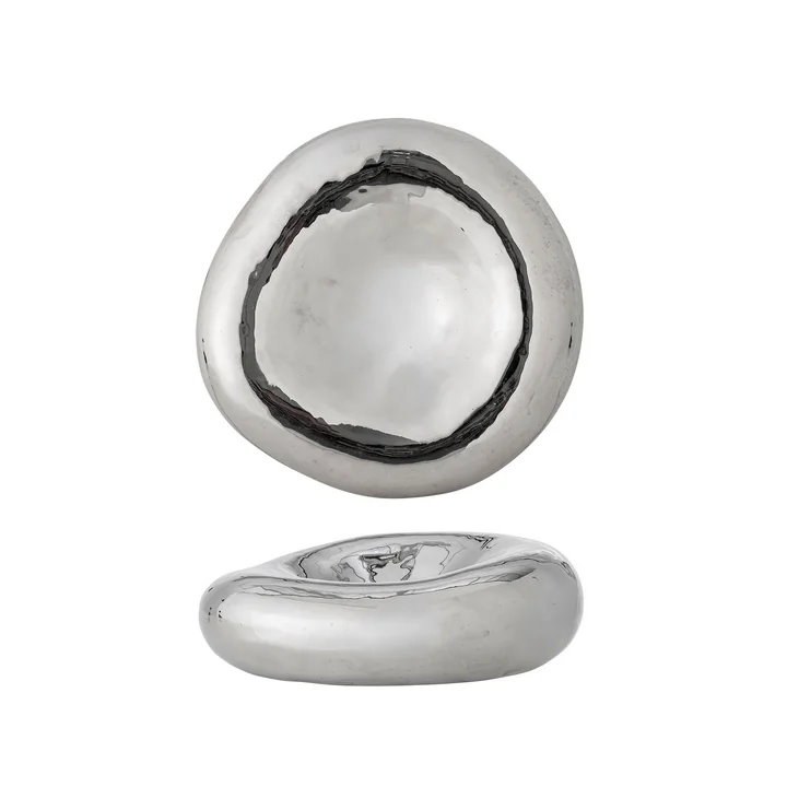 Bloomingville - Shine Schale, Ø 18 x 6 cm, silber