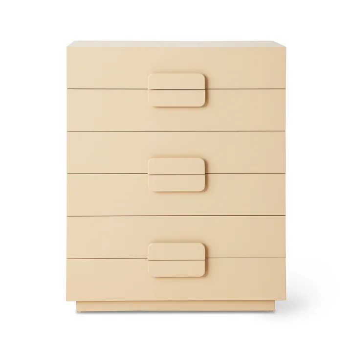 HKliving - Spacious Kommode, B 80 x H 98 cm, cream