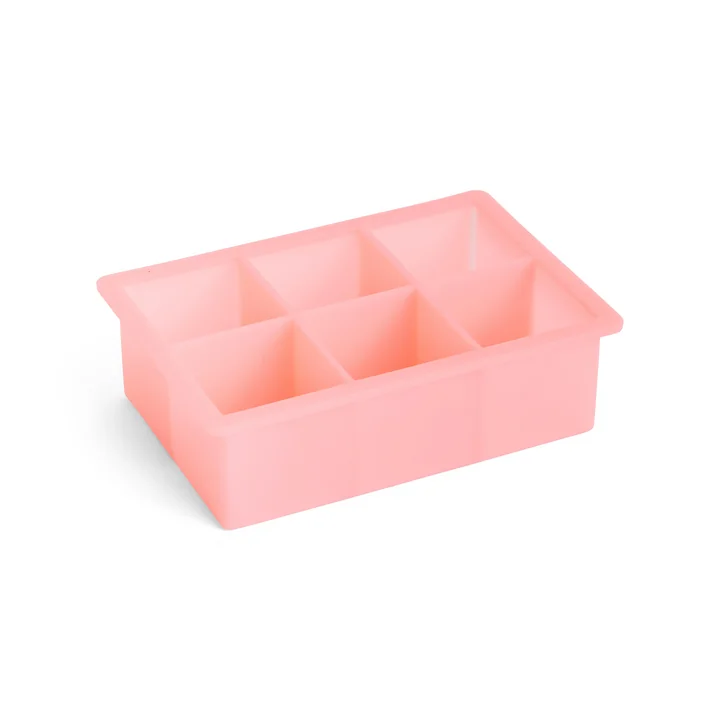 HAY - Silikon Eiswürfelbereiter rechteckig XXL, Cubes, rosa