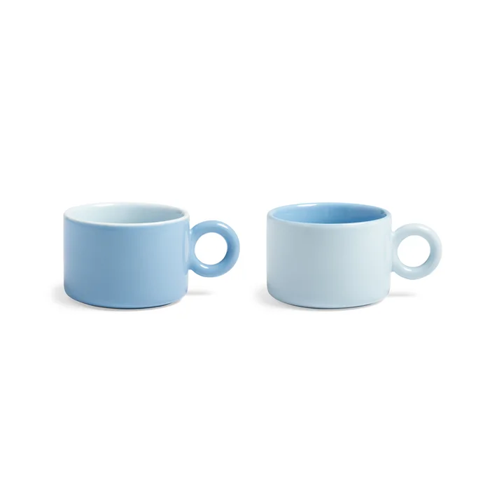 &klevering - Chiquito Tasse, 0,2 L, hellblau (2er-Set)